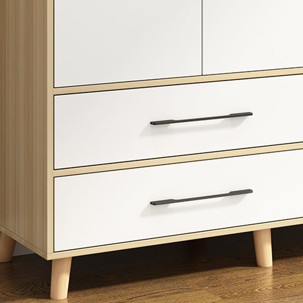 Hinged Engineered Wood Wardrobe Closet Modern Wardrobe Cabinet