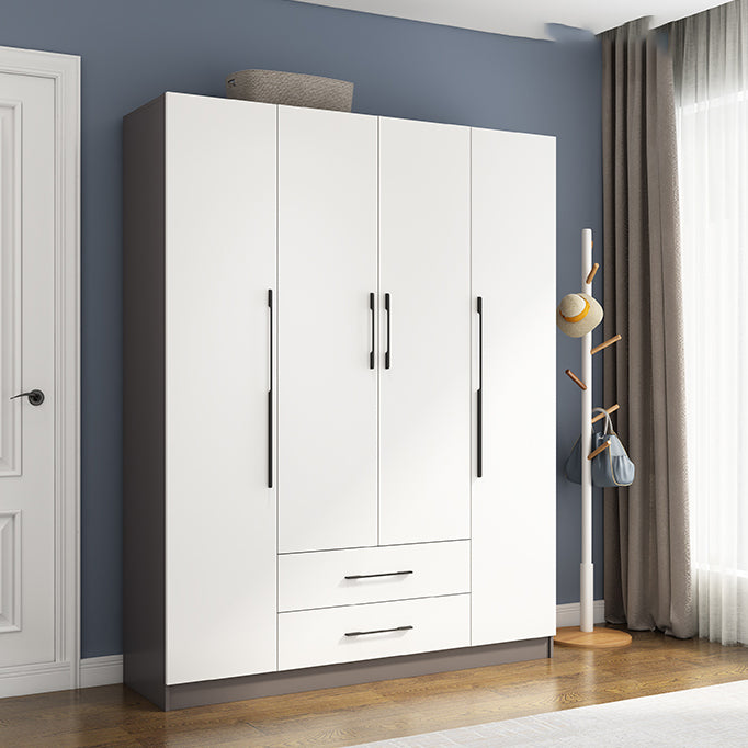 Hinged Engineered Wood Wardrobe Closet Modern Wardrobe Cabinet