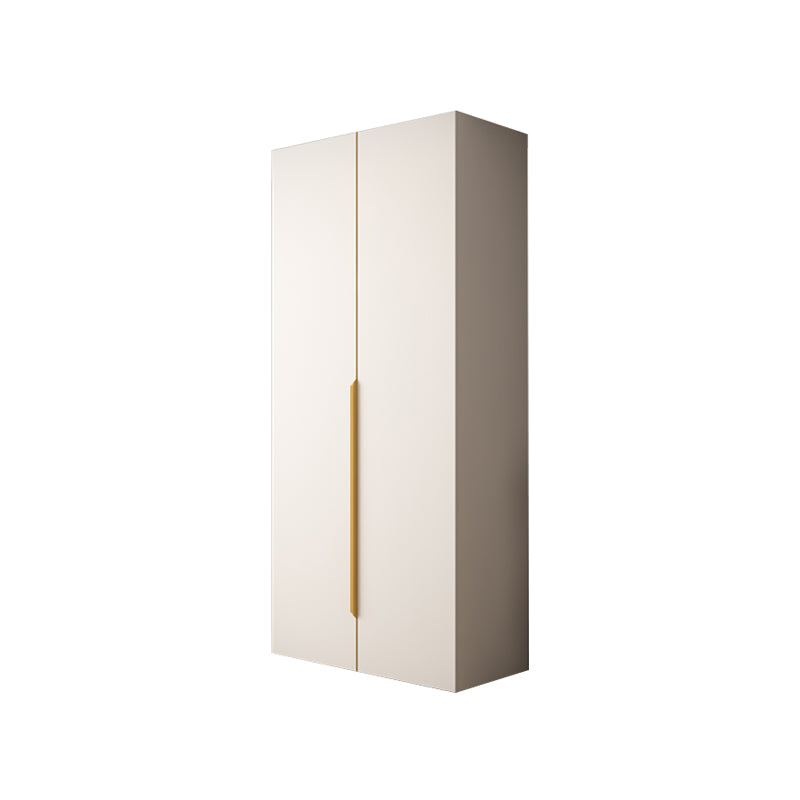 Modern Hinged Wardrobe Closet White Engineered Wood Wardrobe Armoire