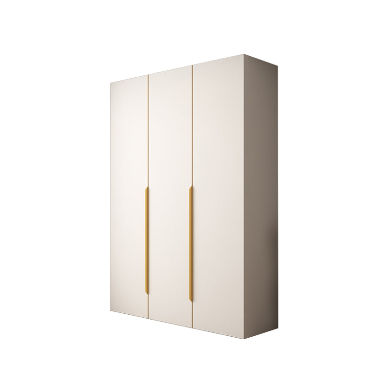 Modern Hinged Wardrobe Closet White Engineered Wood Wardrobe Armoire