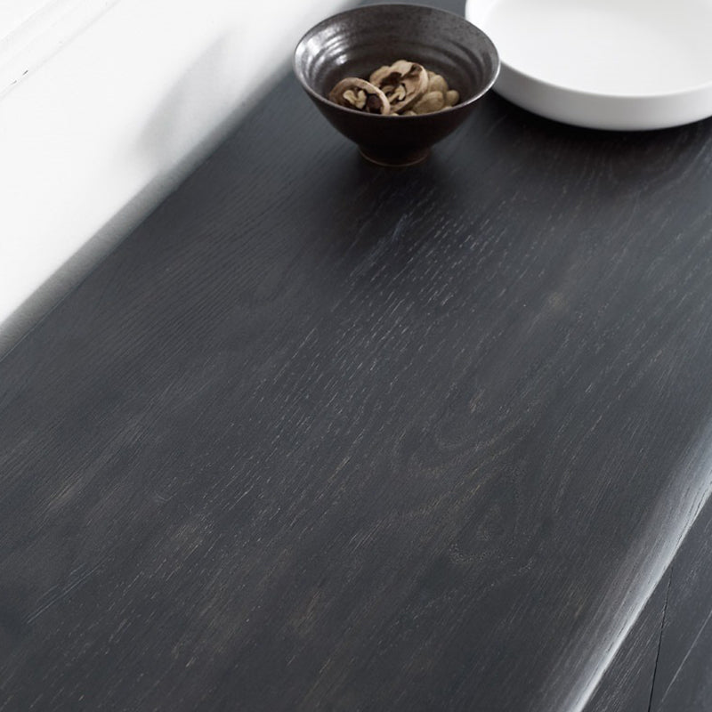 Contemporary Oak Double Dresser Horizontal Storage Chest for Bedroom