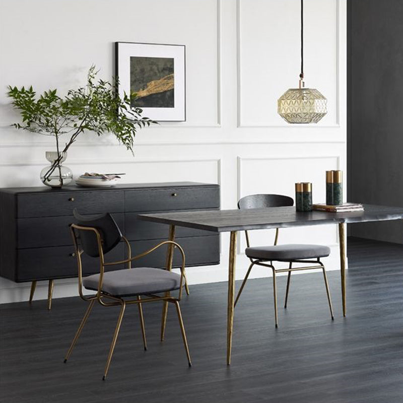 Contemporary Oak Double Dresser Horizontal Storage Chest for Bedroom