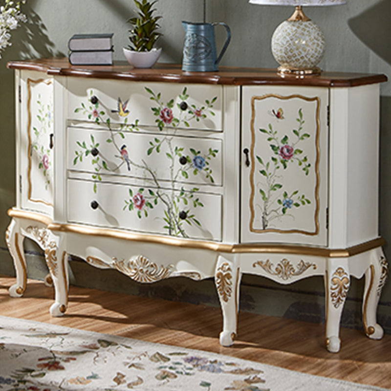 American Traditional Double Dresser Wood Storage Chest with Drawers for Bedroom