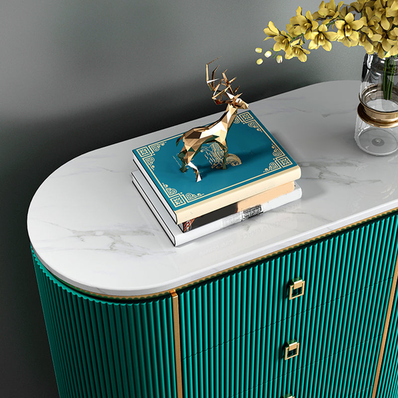 Classic Glam Vertical Lingerie Chest Stone Storage Chest for Bedroom