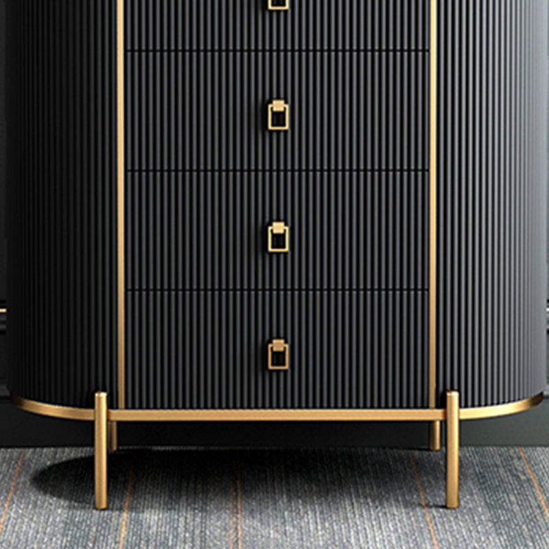 Classic Glam Vertical Lingerie Chest Stone Storage Chest for Bedroom