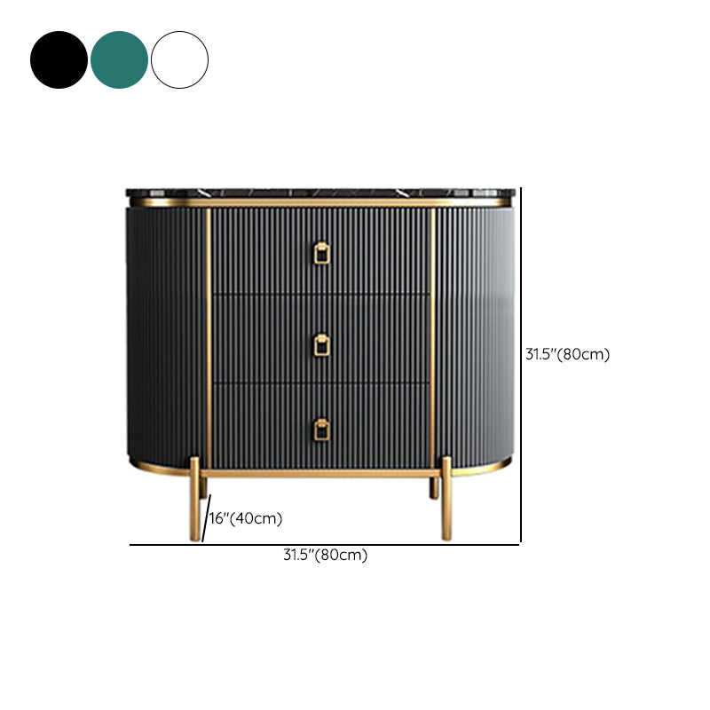 Classic Glam Vertical Lingerie Chest Stone Storage Chest for Bedroom