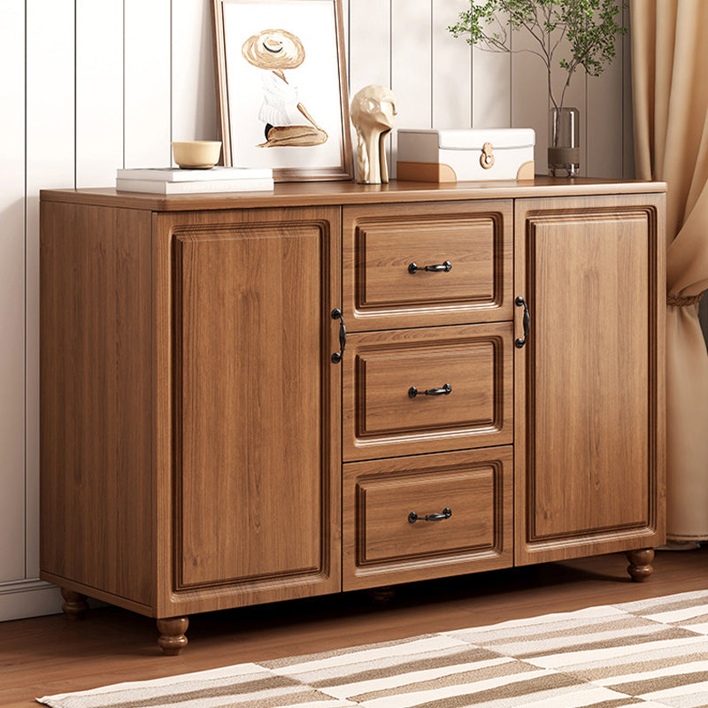 American Traditional Combo Dresser Wood Storage Chest with Drawers for Bedroom