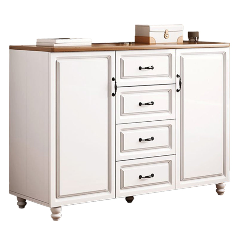 American Traditional Combo Dresser Wood Storage Chest with Drawers for Bedroom