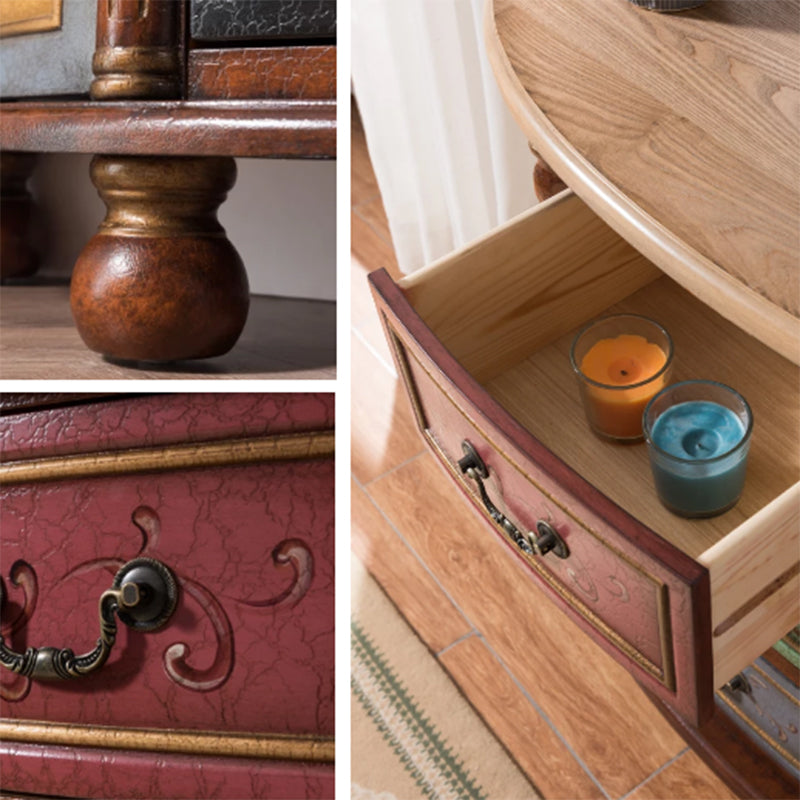 Traditional Storage Chest Dresser Solid Wood Dresser with 3/4/5 Drawers