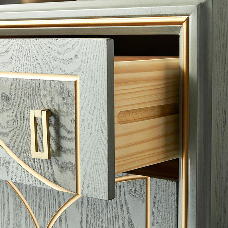 Classic Glam Lingerie Chest Wood Storage Chest with Drawers for Bedroom