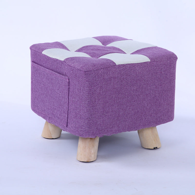 Red Modern Standard Plaid Pattern Trea Resistant for Living Room