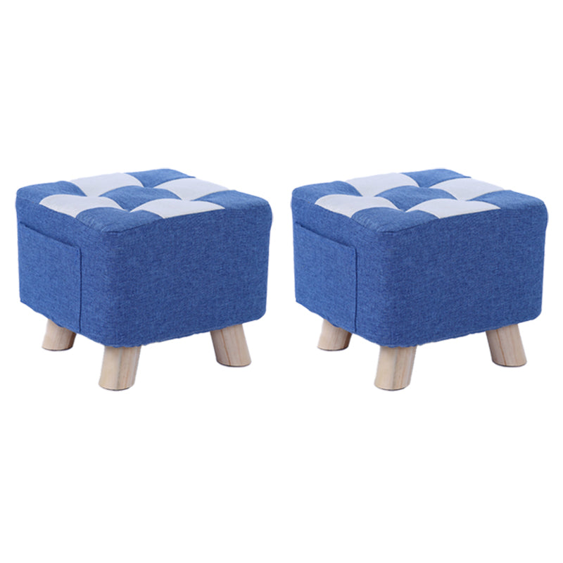 Red Modern Standard Plaid Pattern Trea Resistant for Living Room