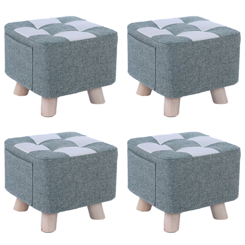 Red Modern Standard Plaid Pattern Trea Resistant for Living Room