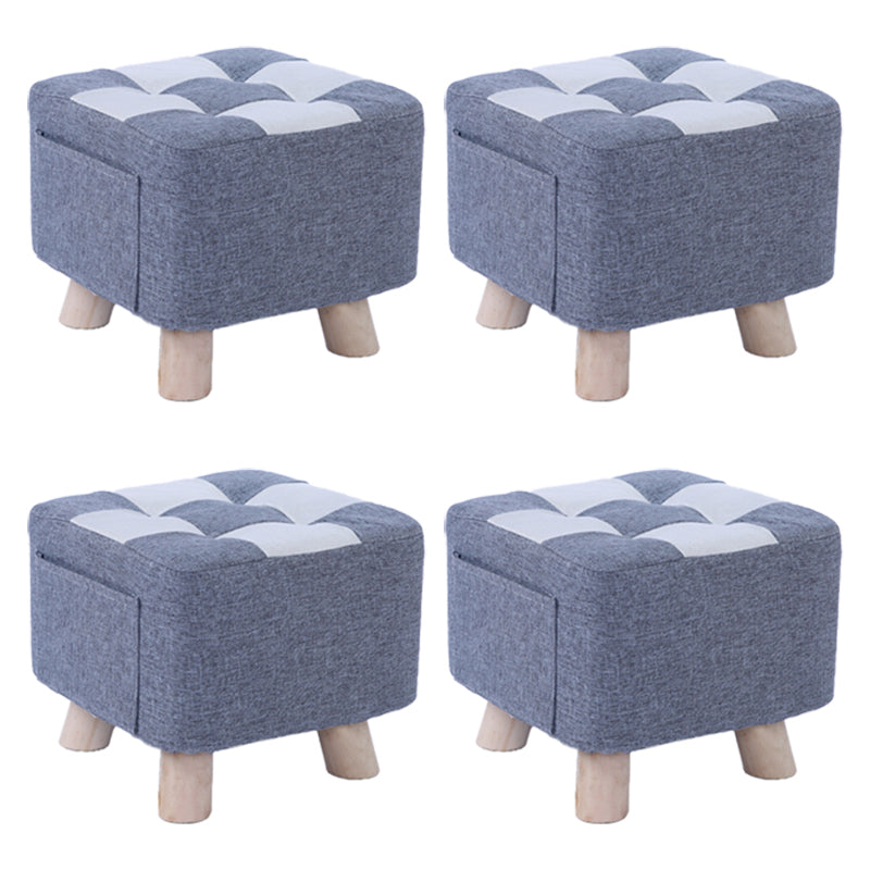 Red Modern Standard Plaid Pattern Trea Resistant for Living Room