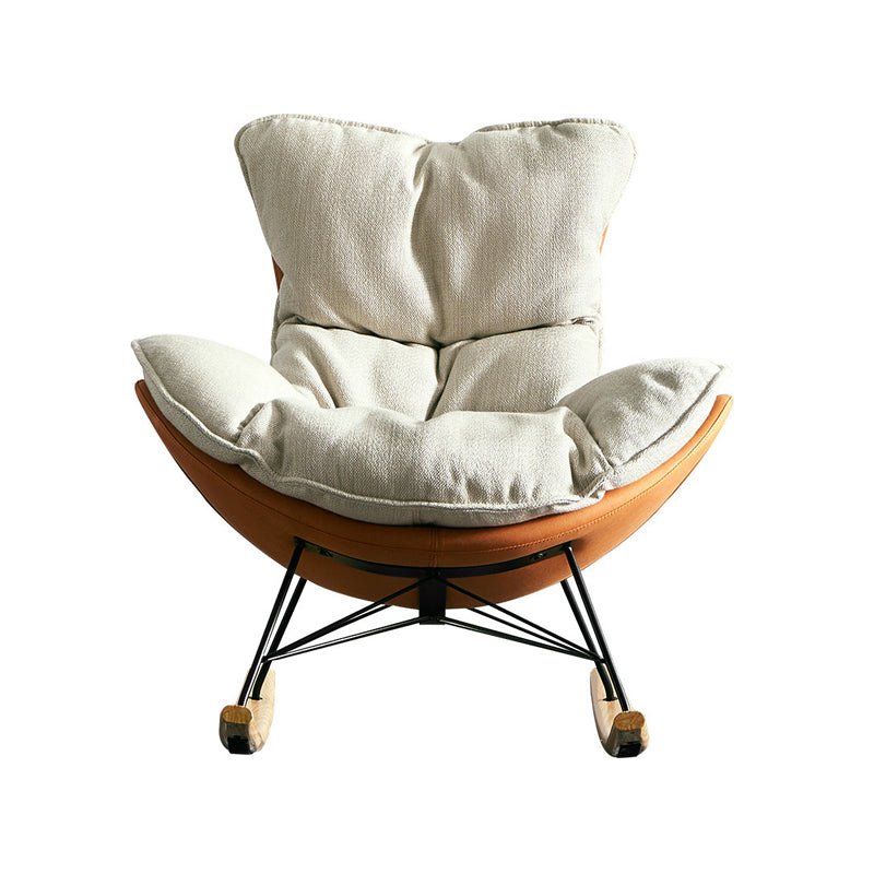Contemporary Simple Style Sofa Rocking Chair Single Rocking Chair for Relaxing