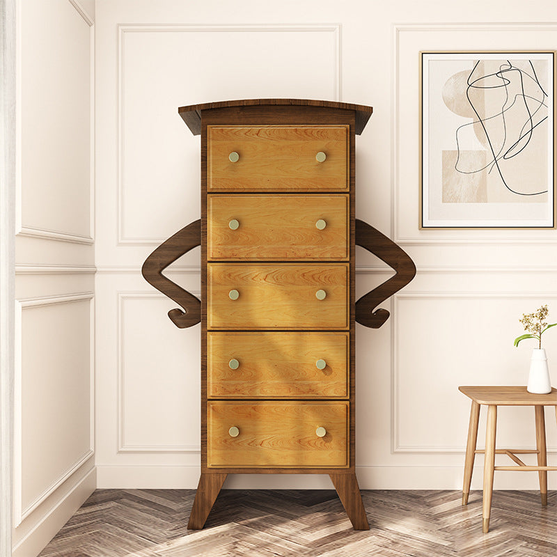 American Traditional Lingerie Chest Solid Wood Storage Chest for Bedroom