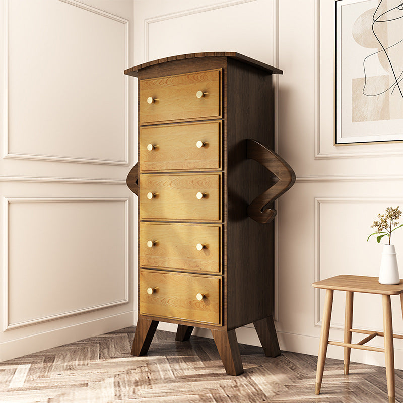 American Traditional Lingerie Chest Solid Wood Storage Chest for Bedroom