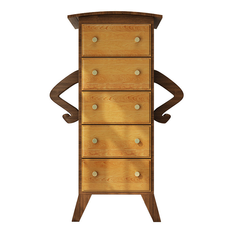 American Traditional Lingerie Chest Solid Wood Storage Chest for Bedroom