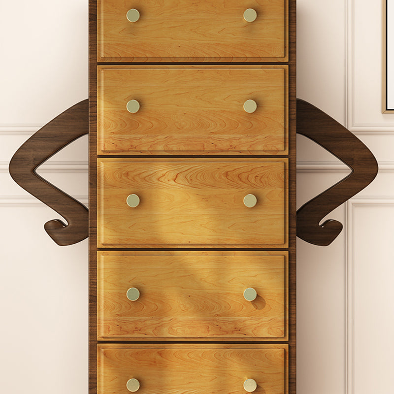 American Traditional Lingerie Chest Solid Wood Storage Chest for Bedroom