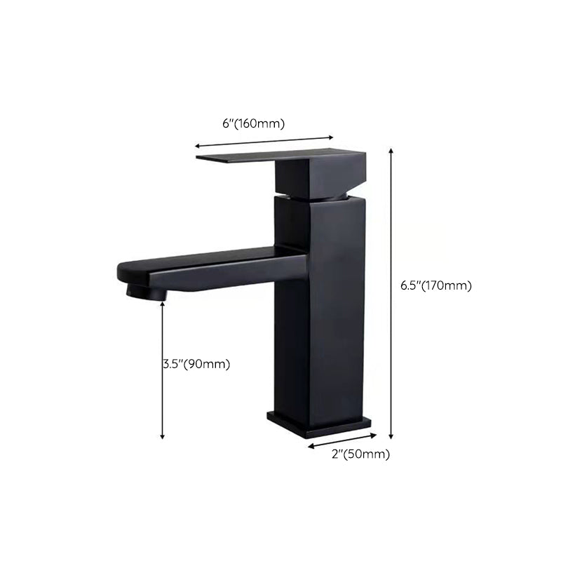 Basic Centered Lavatory Faucet Solid Color Faucet Vessel Sink Bathroom Faucet