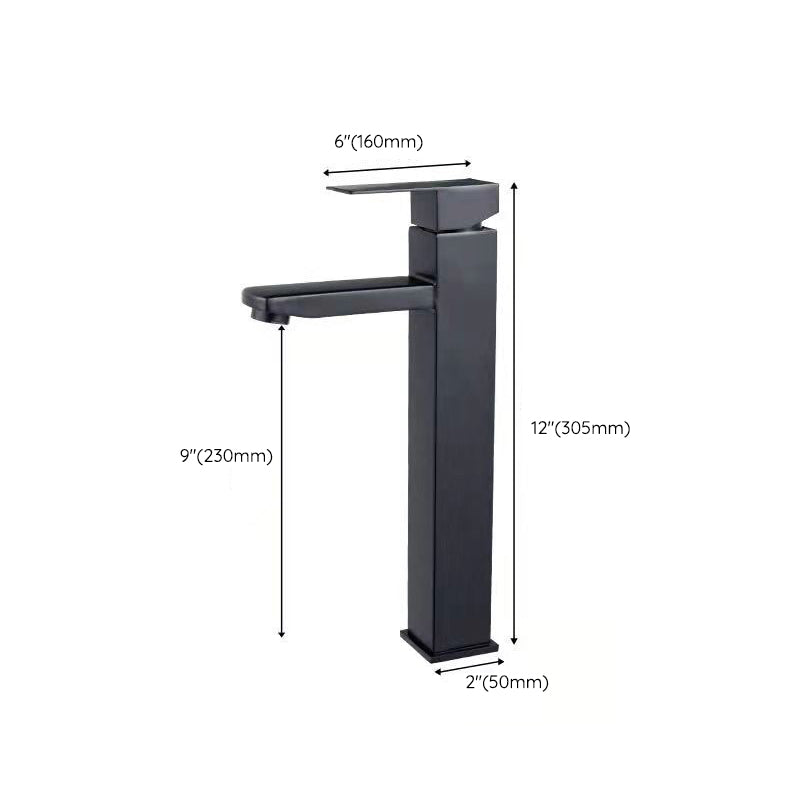 Basic Centered Lavatory Faucet Solid Color Faucet Vessel Sink Bathroom Faucet