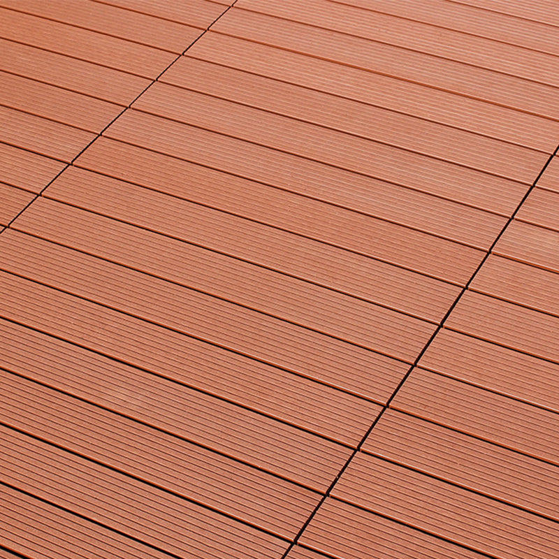 Polypropylene Deck Tile Kit 4-Slat Interlocking Patio Tiles Outdoor Patio
