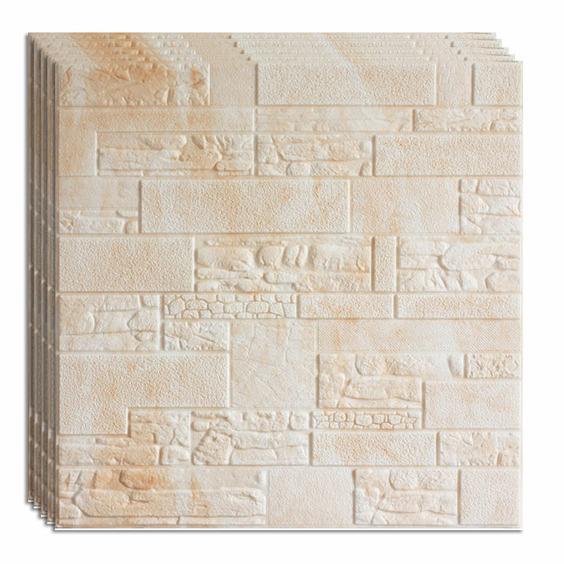 Modern Tin Backsplash Paneling 3D Foam Cotton Wall Ceiling Wood Board Set of 40