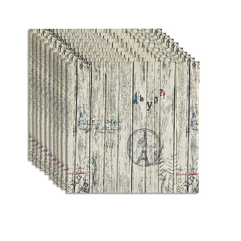 Farmhouse Wall Plank 3D Brick Bedroom and Living Room Wall Panels Set of 10