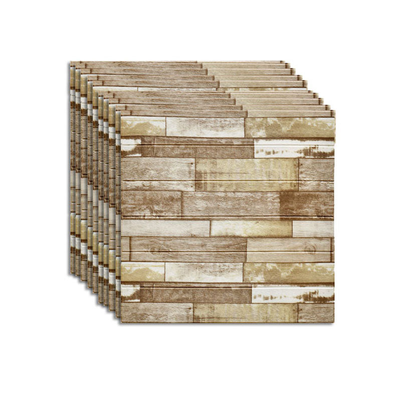 Farmhouse Wall Plank 3D Brick Bedroom and Living Room Wall Panels Set of 10