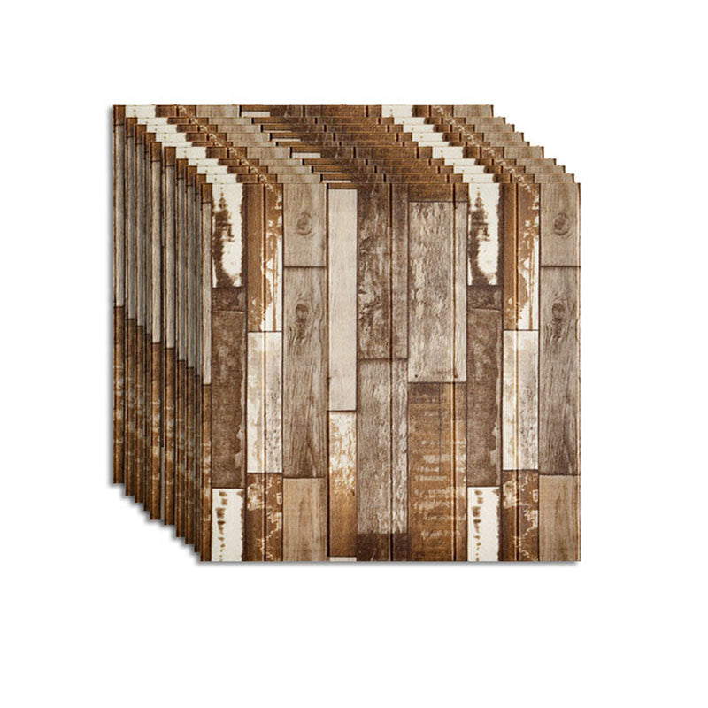 Farmhouse Wall Plank 3D Brick Bedroom and Living Room Wall Panels Set of 10