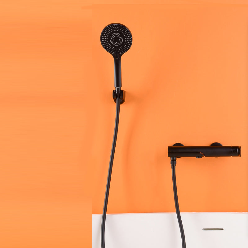 Swivel Tub Filler Wall Mount Single Lever Handle Brass Tub Filler with Hand Shower