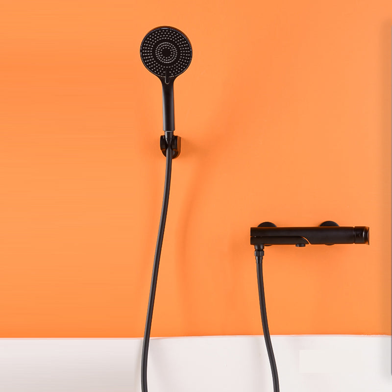 Swivel Tub Filler Wall Mount Single Lever Handle Brass Tub Filler with Hand Shower