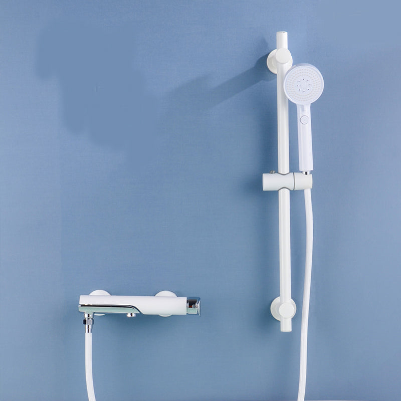 Swivel Tub Filler Wall Mount Single Lever Handle Brass Tub Filler with Hand Shower