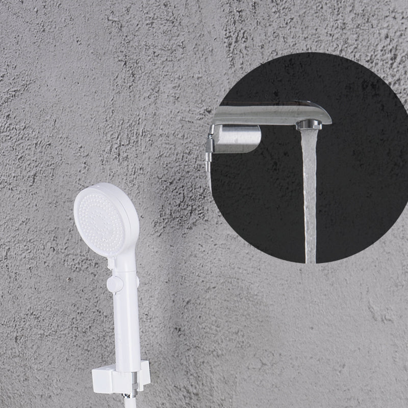 Swivel Tub Filler Wall Mount Single Lever Handle Brass Tub Filler with Hand Shower