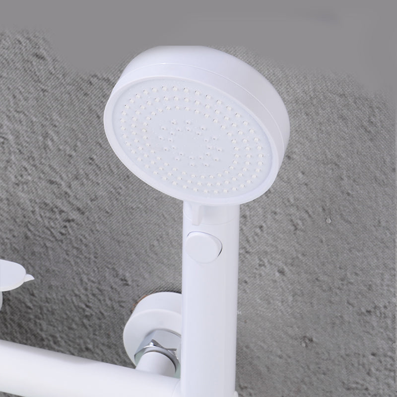 Swivel Tub Filler Wall Mount Single Lever Handle Brass Tub Filler with Hand Shower