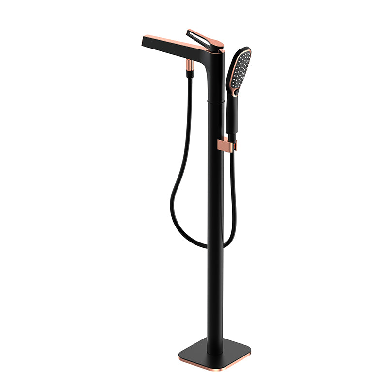 Bathroom Faucet Floor Standing Handheld Shower Head Rod Handle Faucet