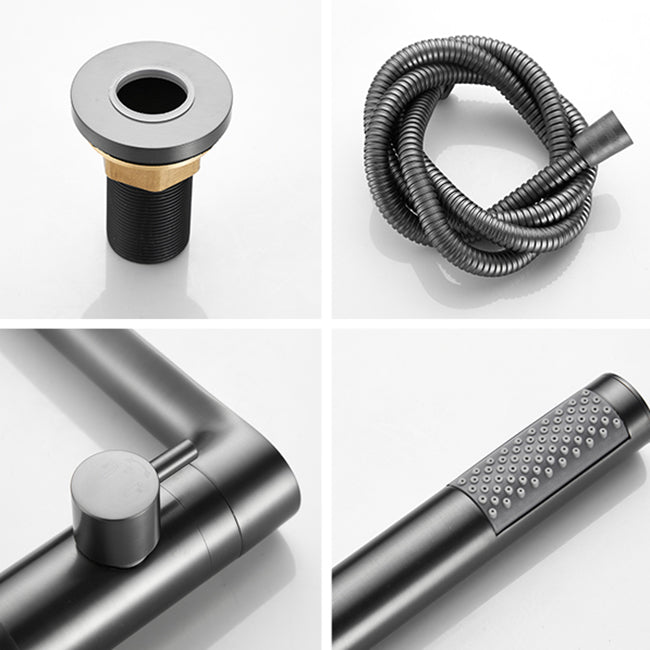 Modern Bathroom Faucet Two Handle Temperature Control Bathtub Faucet