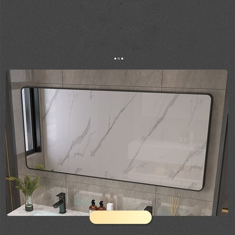 Bathroom Marble Vanity Set Modern Solid Color Sink Vanity with Mirror