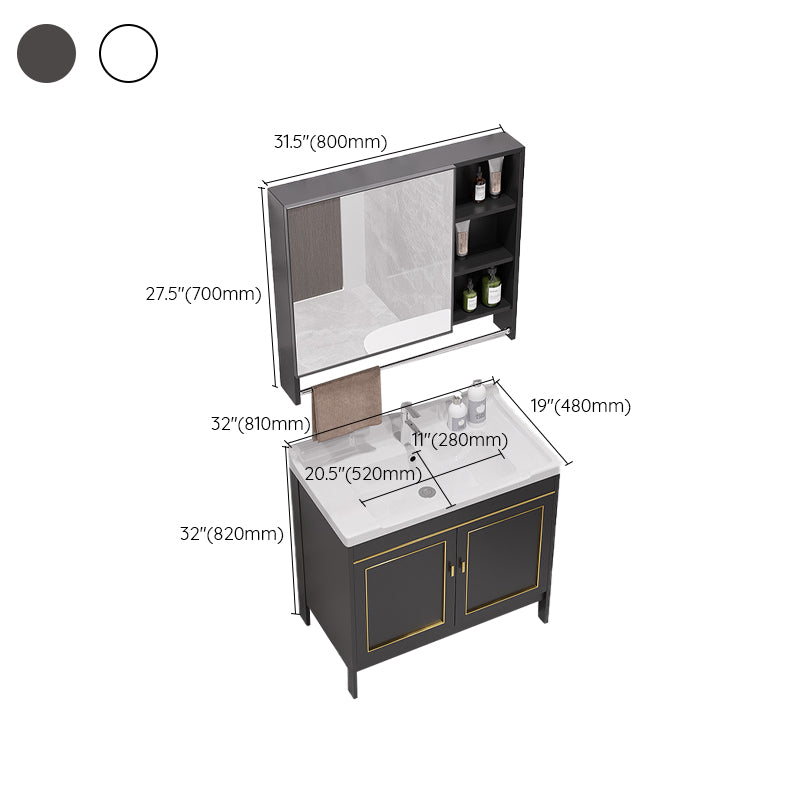 Gorgeous Bath Vanity Wall Mounted Standard Vanity Cabinet with Mirror Cabinet