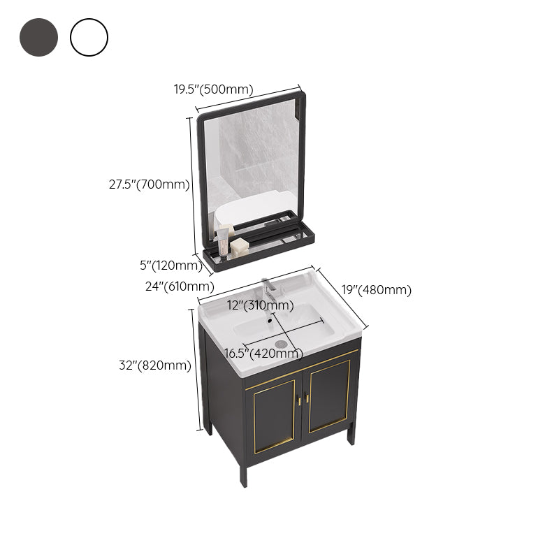 Gorgeous Bath Vanity Wall Mounted Standard Vanity Cabinet with Mirror Cabinet