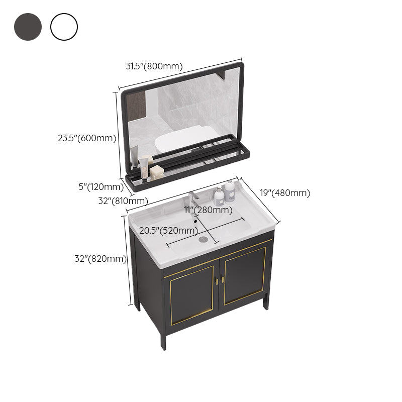 Gorgeous Bath Vanity Wall Mounted Standard Vanity Cabinet with Mirror Cabinet