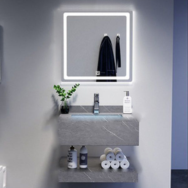 Modern Sink Vanity Wall Mounted Standard Bathroom Vanity with Mirror
