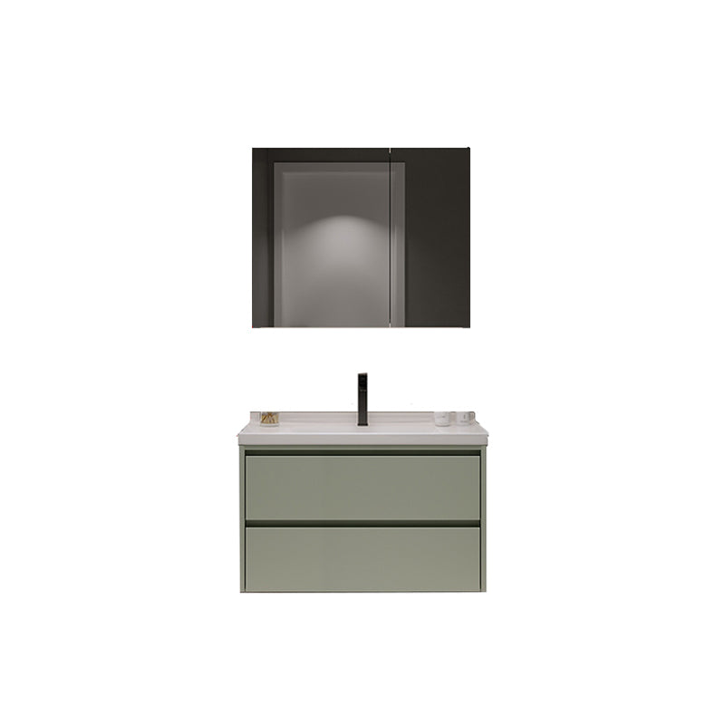 Contemporary Vanity Sink Wall-Mounted Bathroom Vanity Cabinet with Drawers