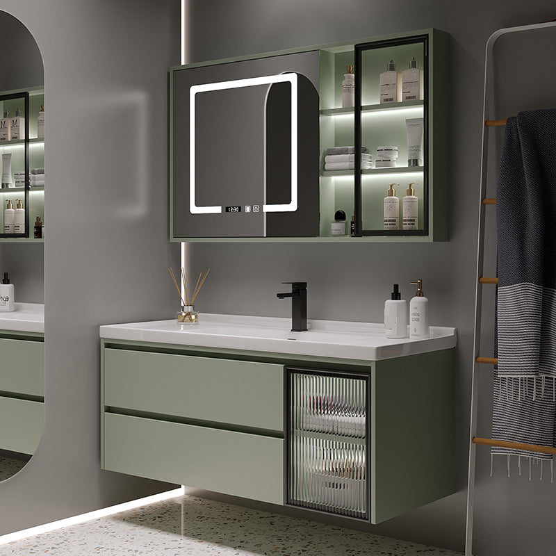 Contemporary Vanity Sink Wall-Mounted Bathroom Vanity Cabinet with Drawers