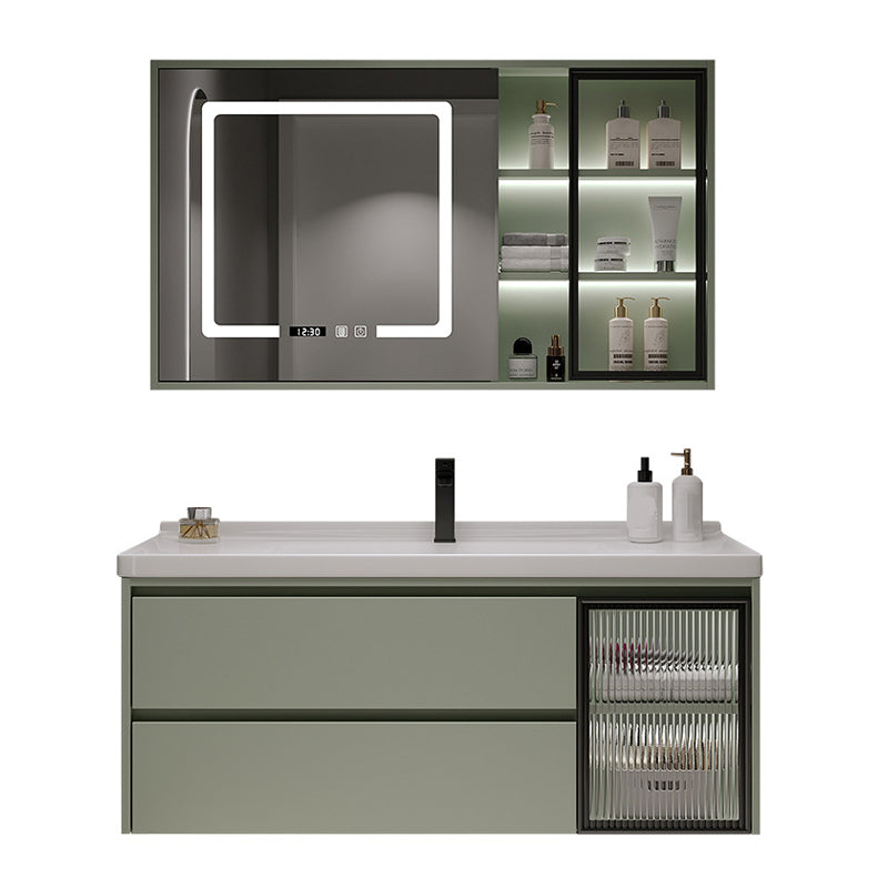 Contemporary Vanity Sink Wall-Mounted Bathroom Vanity Cabinet with Drawers