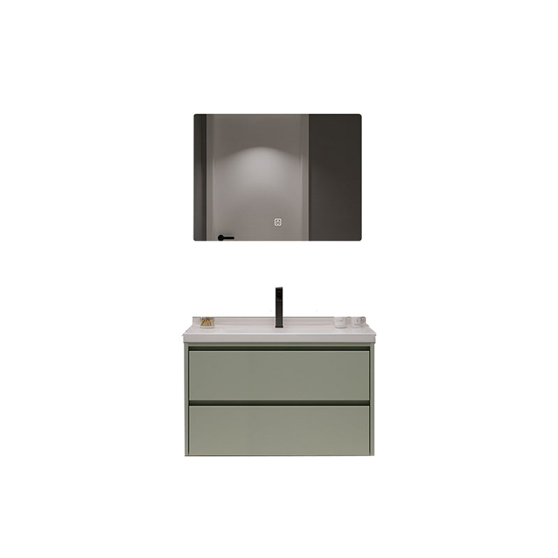 Contemporary Vanity Sink Wall-Mounted Bathroom Vanity Cabinet with Drawers