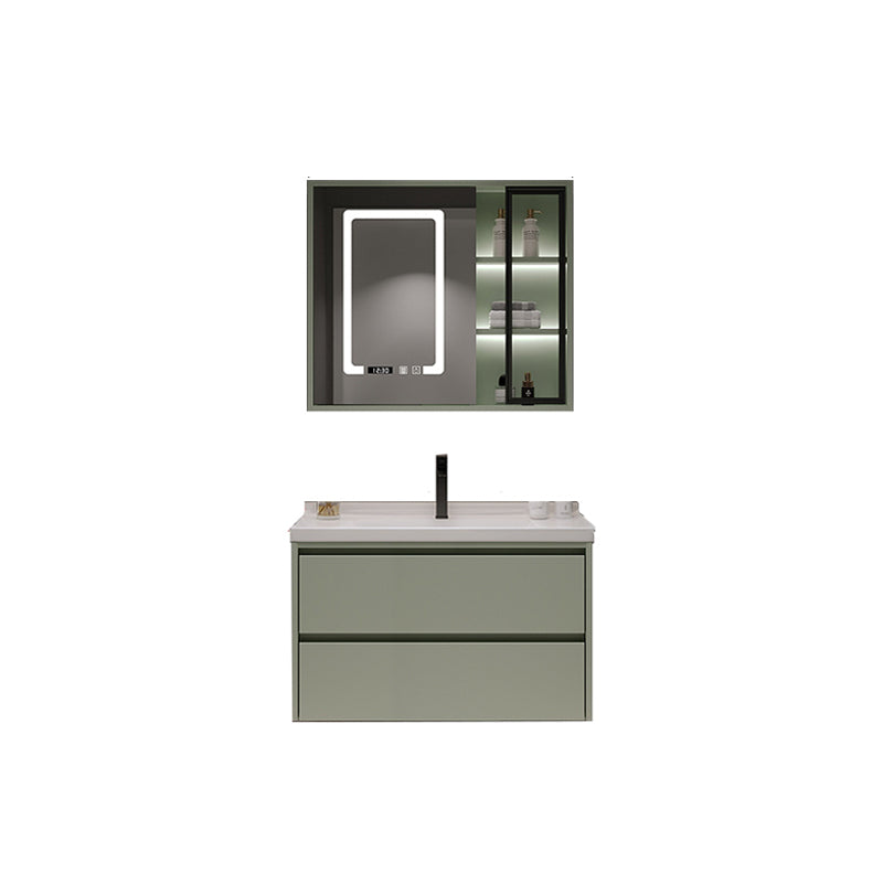 Contemporary Vanity Sink Wall-Mounted Bathroom Vanity Cabinet with Drawers