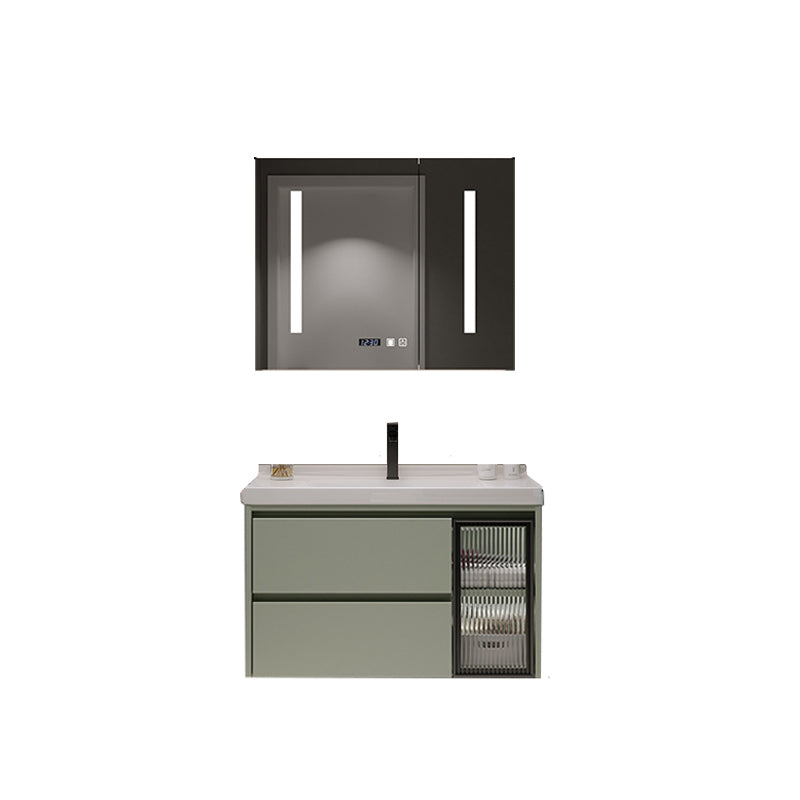 Contemporary Vanity Sink Wall-Mounted Bathroom Vanity Cabinet with Drawers