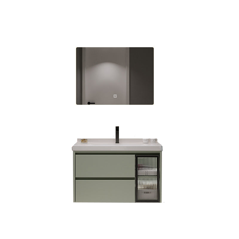 Contemporary Vanity Sink Wall-Mounted Bathroom Vanity Cabinet with Drawers