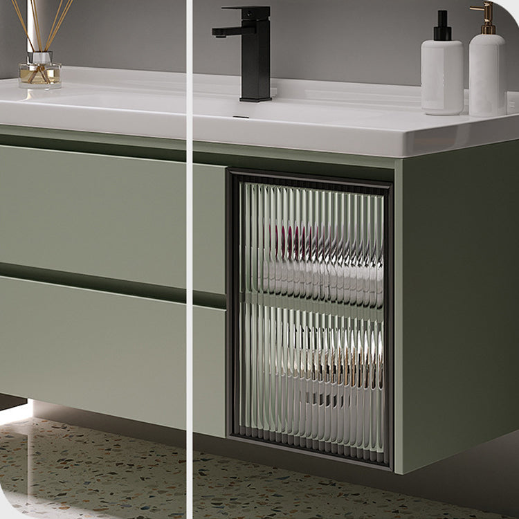 Contemporary Vanity Sink Wall-Mounted Bathroom Vanity Cabinet with Drawers
